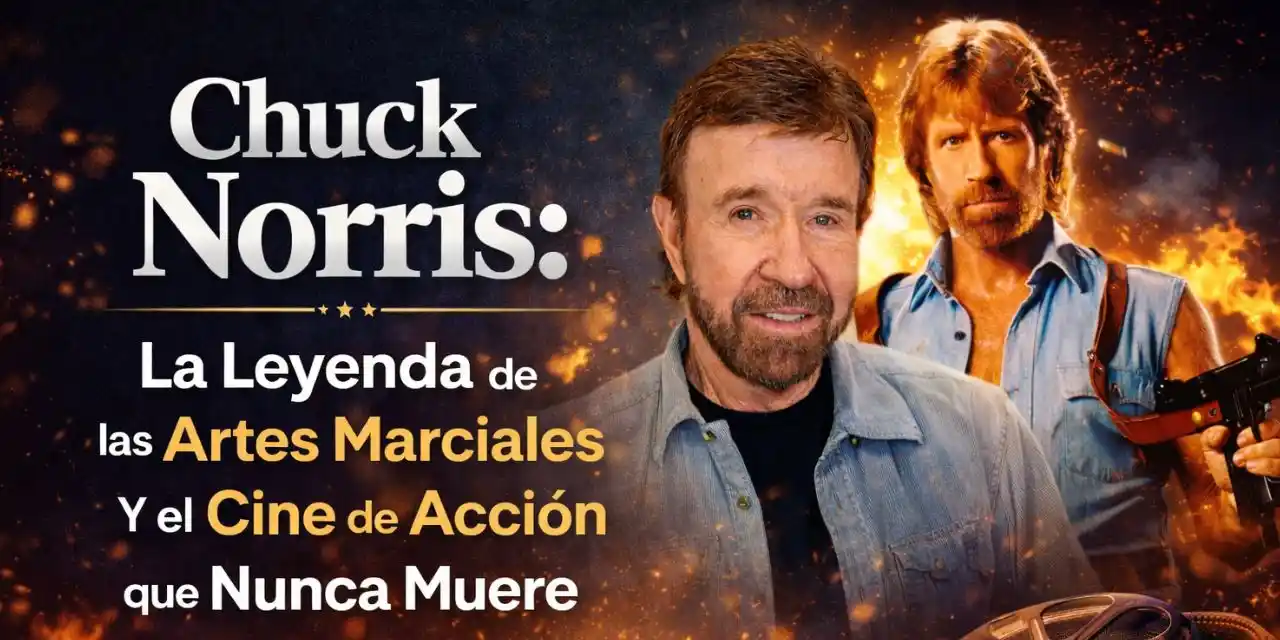 Chuck Norris actor y artista marcial, leyenda del cine de acción de Hollywood